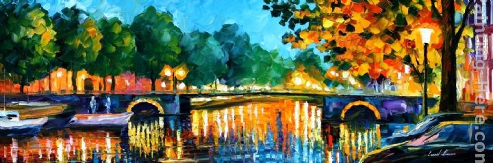 Leonid Afremov AMSTERDAM - EARLY MORNING